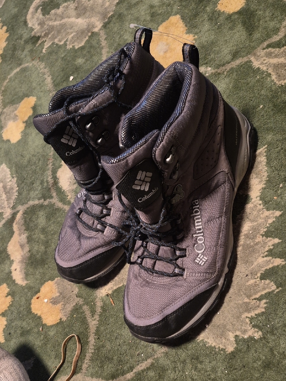 Columbia Charcoal Gray Waterproof Hiking Boots